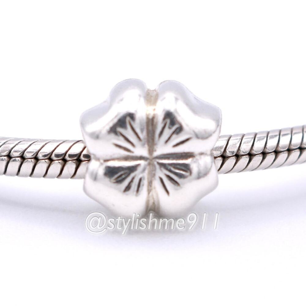 Authentic PANDORA Irish Shamrock Clover Four Leaf Bead